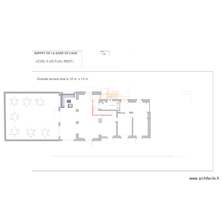 Buffet de la Gare Caux. Plan de 0 pièce et 0 m2