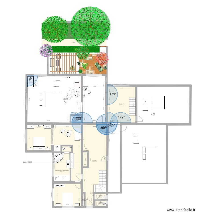 Suite RDC 1 . Plan de 0 pièce et 0 m2