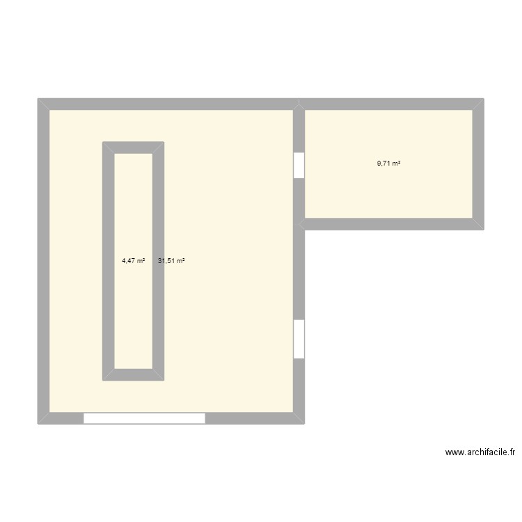 dalle et fosse. Plan de 0 pièce et 0 m2