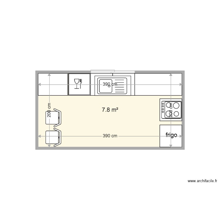 cuisine st mammes. Plan de 0 pièce et 0 m2