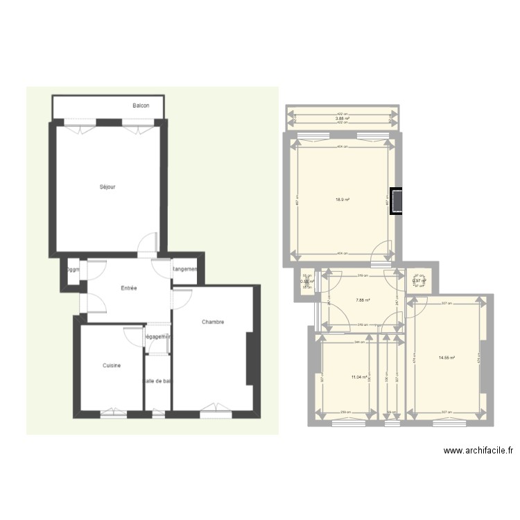 Plan du diagnostique. Plan de 0 pièce et 0 m2