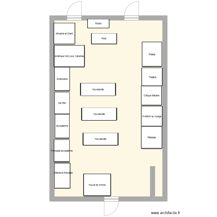 Littérature . Plan de 0 pièce et 0 m2