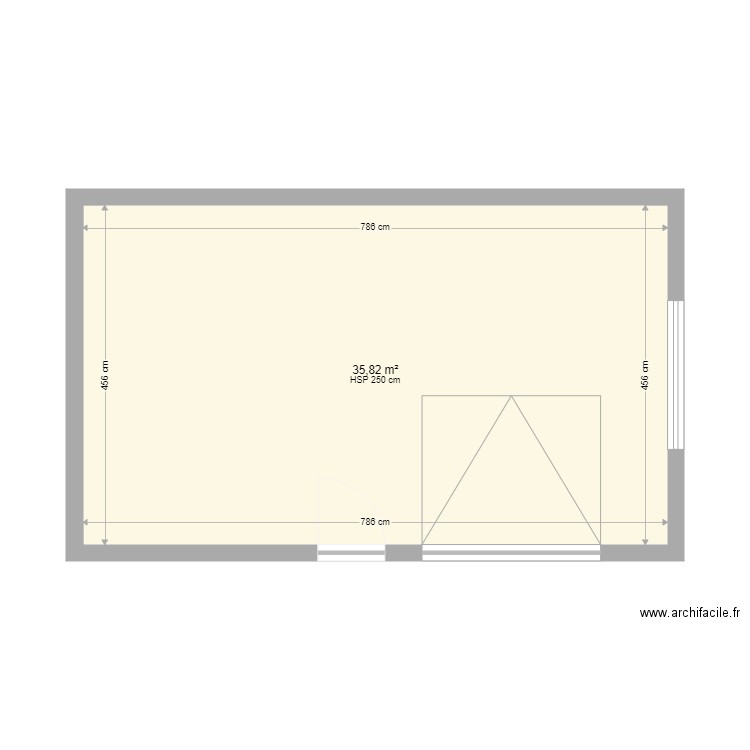 GARAGE M - Plan 1 pièce 36 m2 dessiné par DACHER