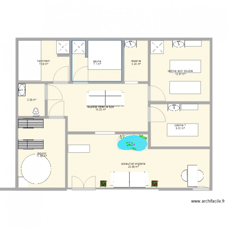 SPA 100m2. Plan de 0 pièce et 0 m2