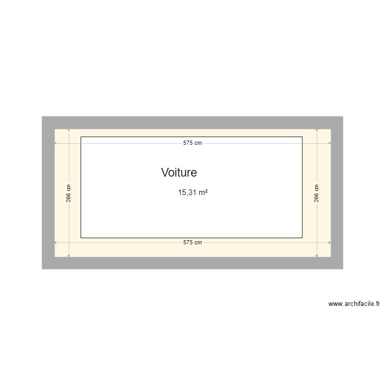 plan garage n°2 Valence #1. Plan de 0 pièce et 0 m2