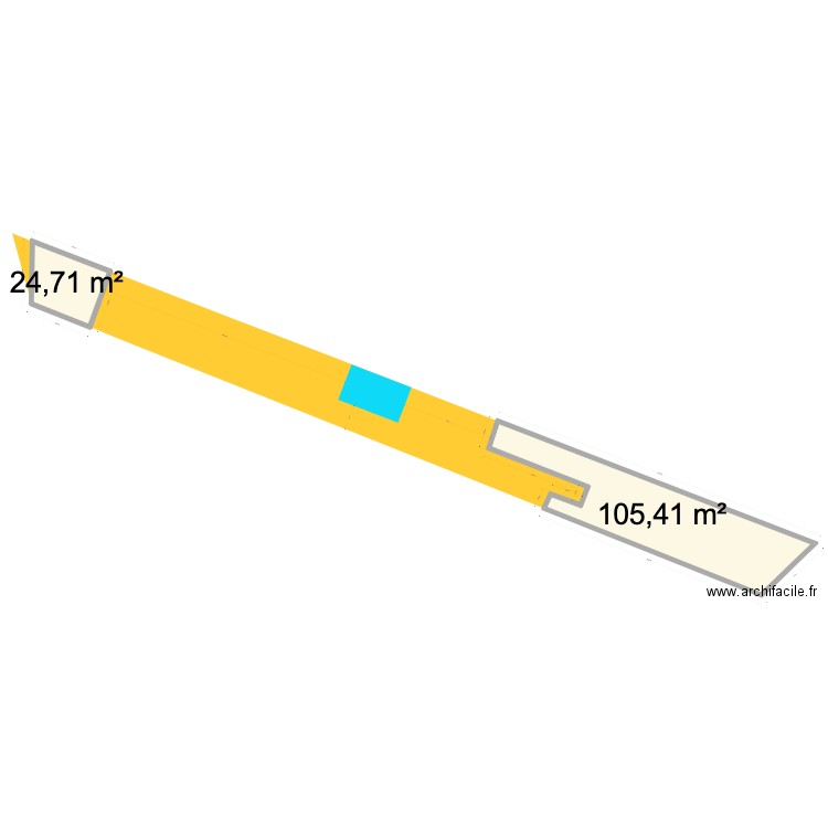 BENTKOWSKI. Plan de 2 pièces et 130 m2