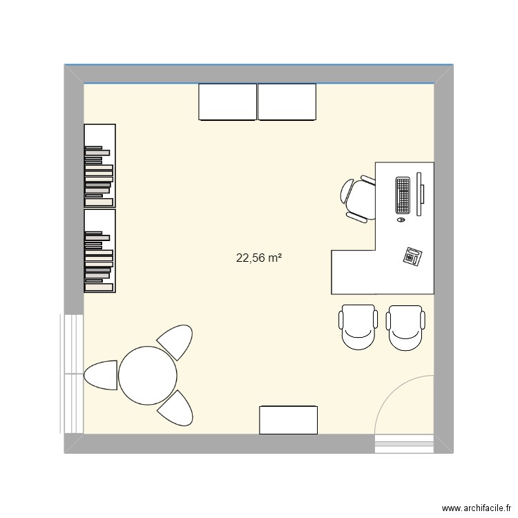 Bureau actuel. Plan de 0 pièce et 0 m2