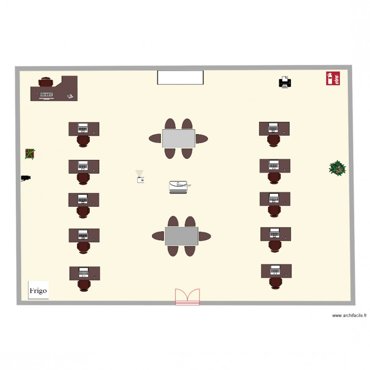 salle de formation . Plan de 0 pièce et 0 m2