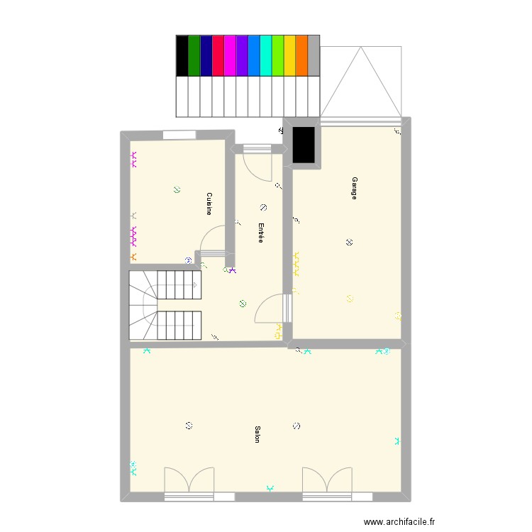 Coulanjon-le cendre. Plan de 14 pièces et 146 m2