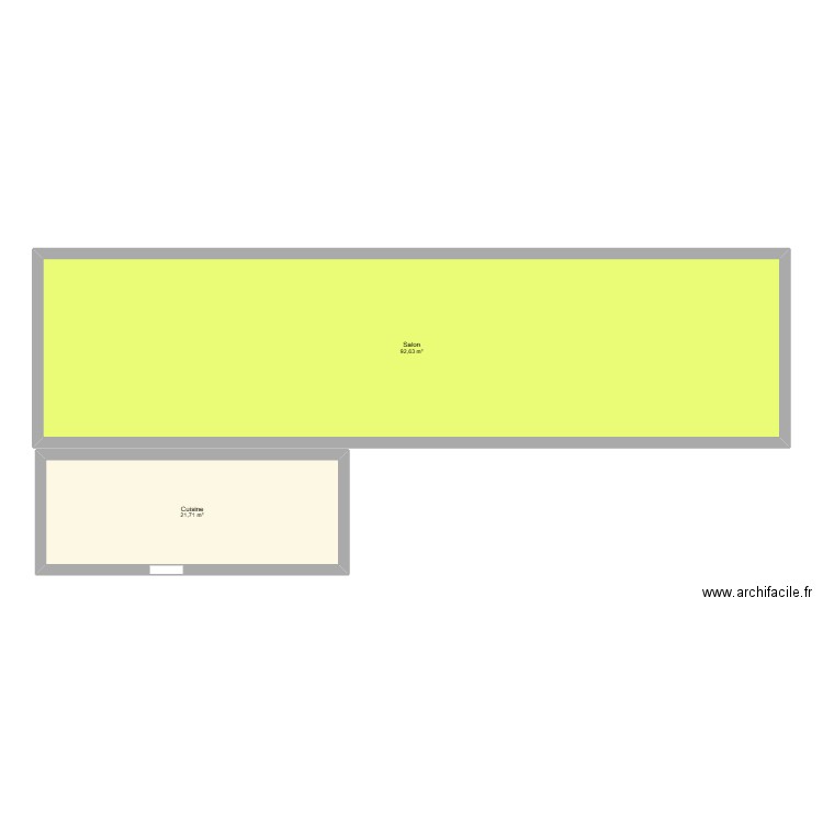 maison. Plan de 2 pièces et 114 m2