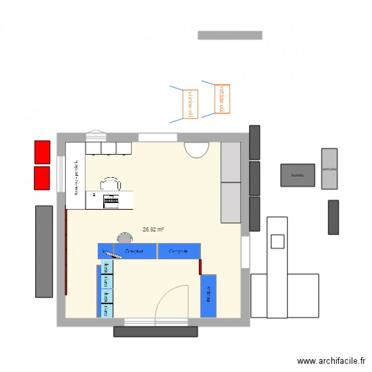 atelier magasin. Plan de 0 pièce et 0 m2