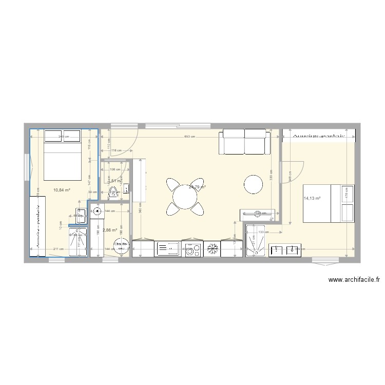 Projet container 3. Plan de 0 pièce et 0 m2