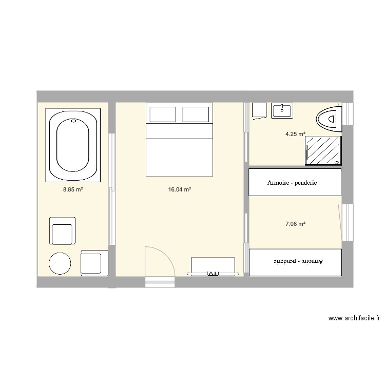 deuxième essai. Plan de 0 pièce et 0 m2