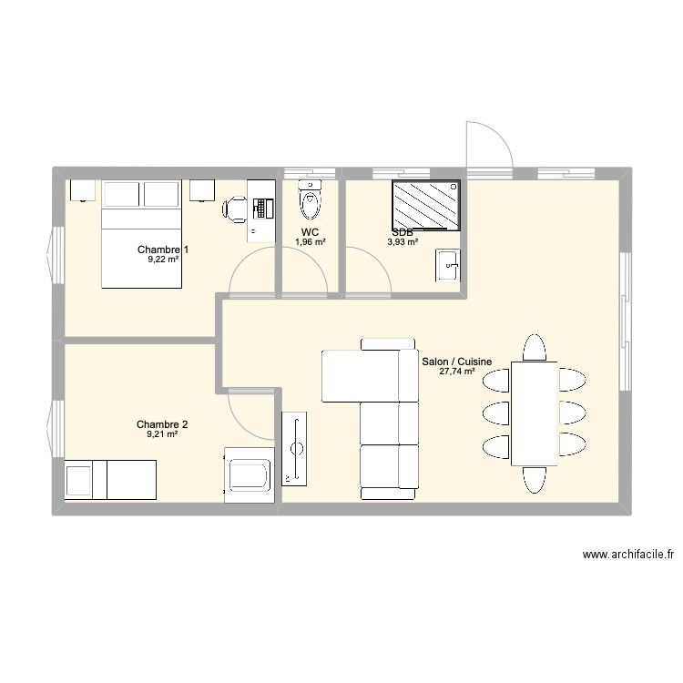 Maison 2. Plan de 0 pièce et 0 m2