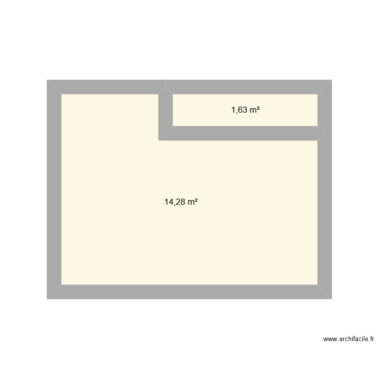 Le XS Restaurant. Plan de 2 pièces et 16 m2