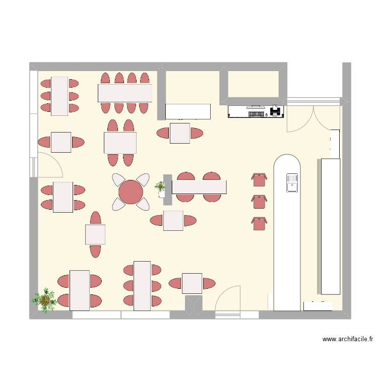 Restaurant I pepiti. Plan de 0 pièce et 0 m2