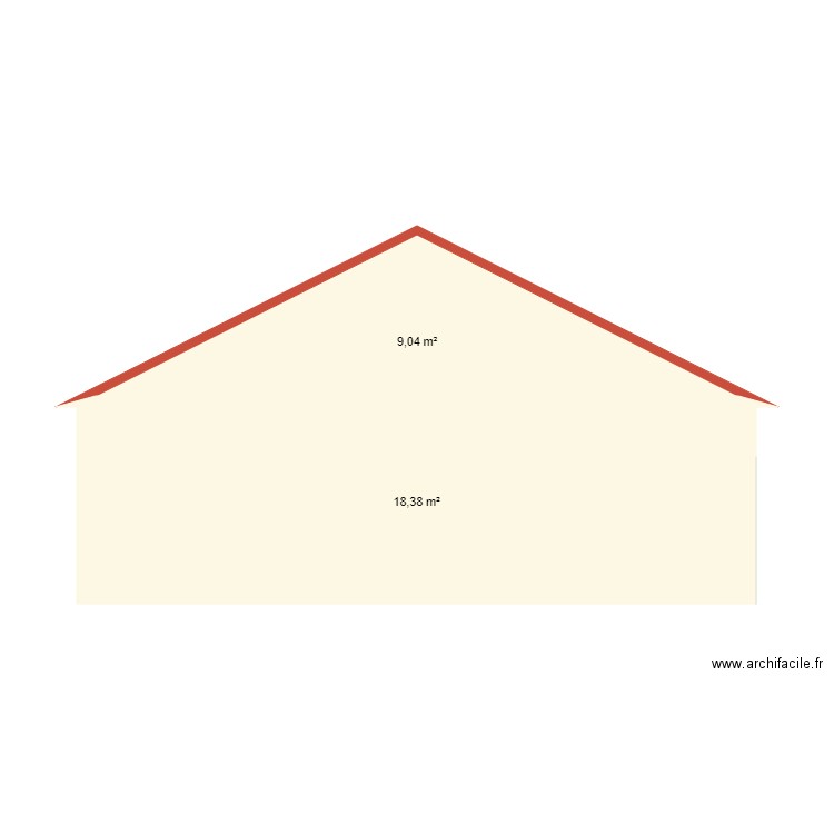 Façade Nord Ouest. Plan de 0 pièce et 0 m2