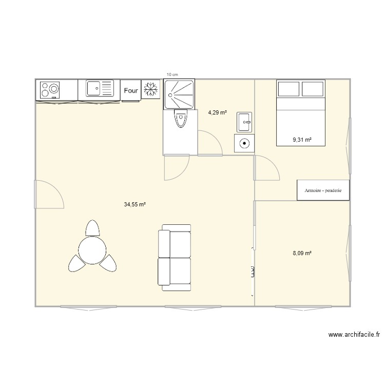 log rdc. Plan de 0 pièce et 0 m2