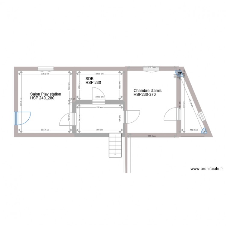 seuil 1 etage 1. Plan de 0 pièce et 0 m2