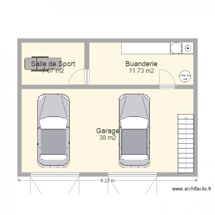 Sous sol. Plan de 0 pièce et 0 m2