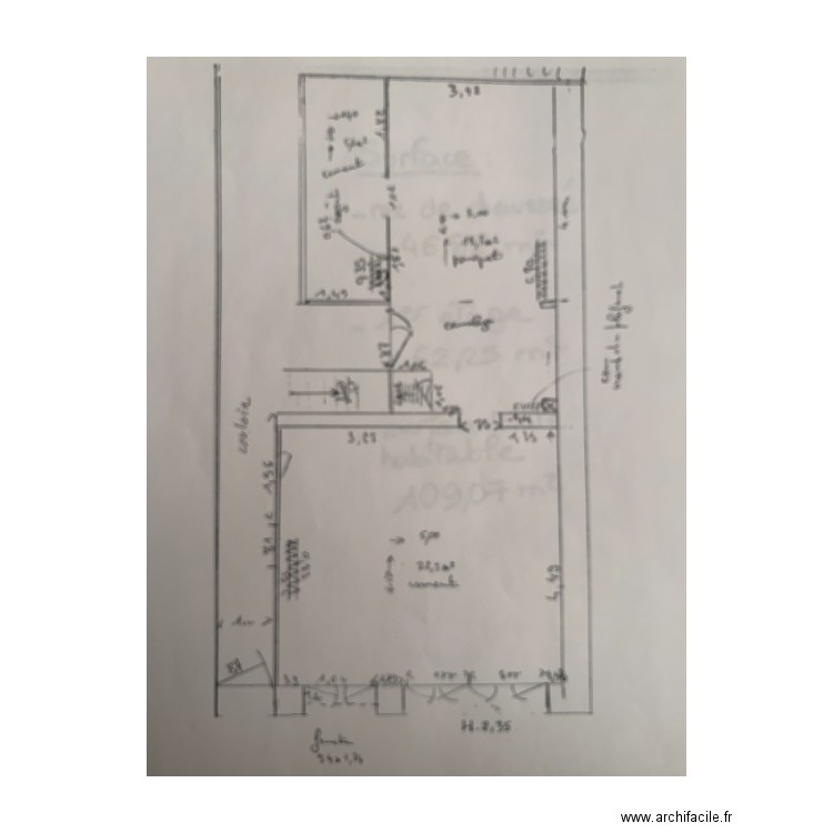 PLAN 1 ER ETAGE SCI. Plan de 0 pièce et 0 m2