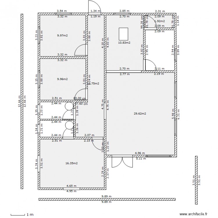 MAISON F3. Plan de 0 pièce et 0 m2