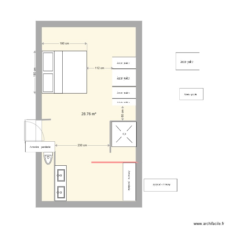 CHISDITS CHAMBRErev. Plan de 0 pièce et 0 m2