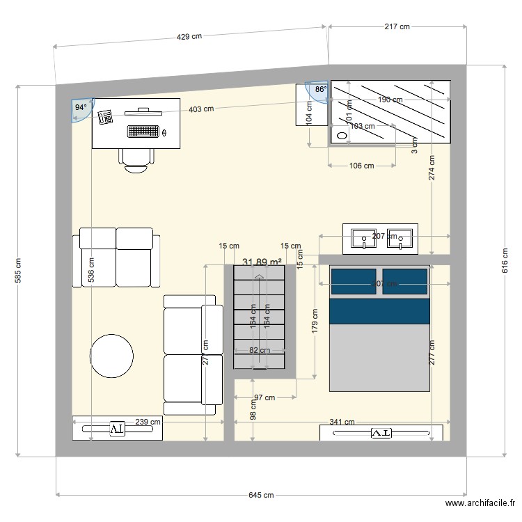 1er jet . Plan de 0 pièce et 0 m2