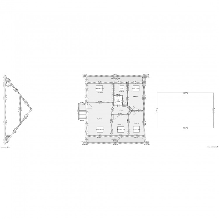 soustoiture. Plan de 0 pièce et 0 m2