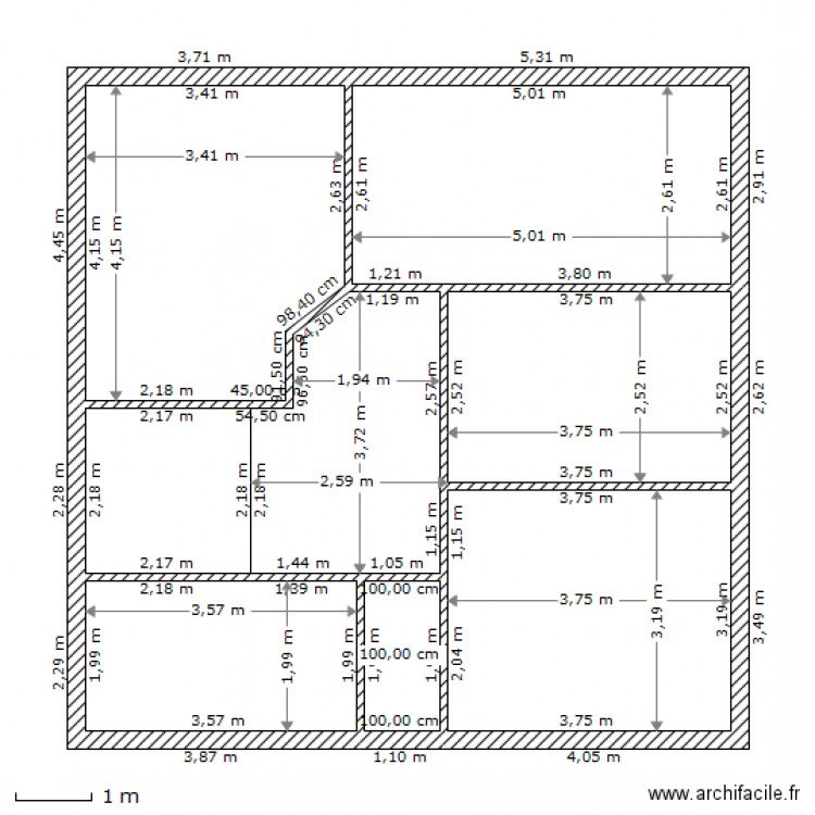 rafik etg. Plan de 0 pièce et 0 m2