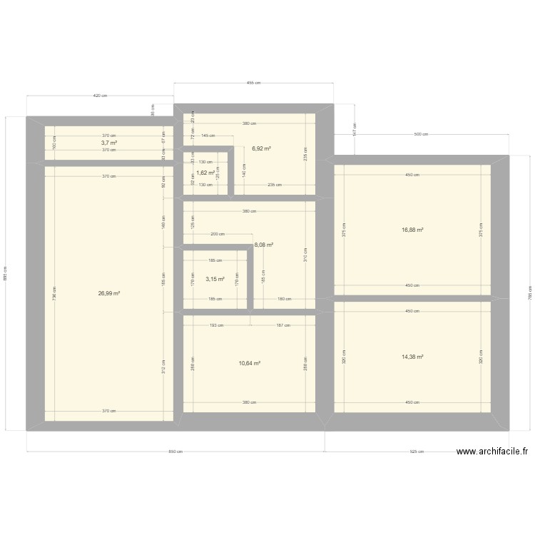 Pierre fontaine. Plan de 0 pièce et 0 m2