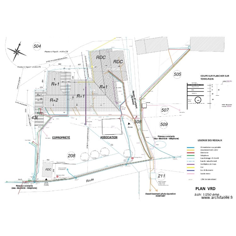 Plan VRD JGC. Plan de 0 pièce et 0 m2