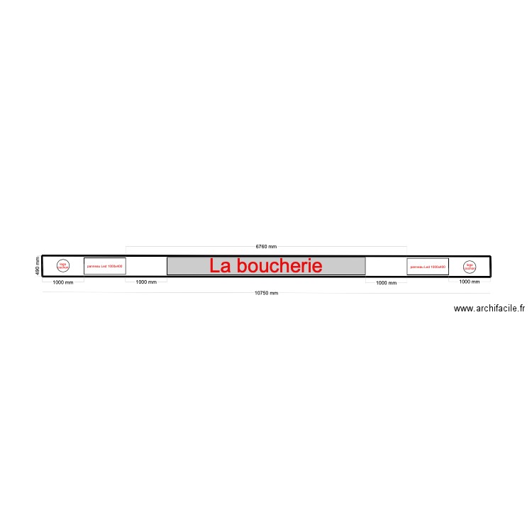 Logo. Plan de 1 pièce et 5 m2