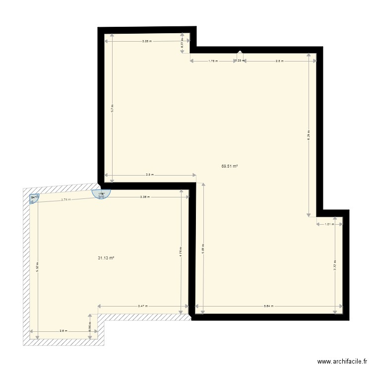 projet B v3 garage gnia. Plan de 0 pièce et 0 m2