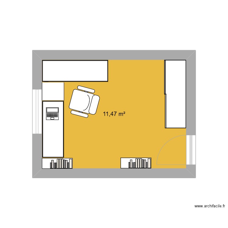 bureau vin. Plan de 0 pièce et 0 m2