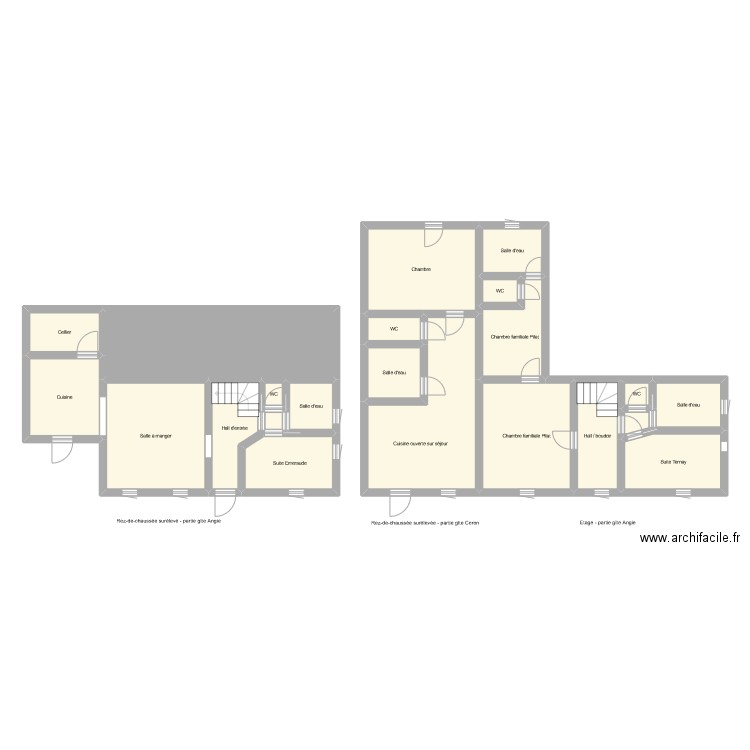 GR4329. Plan de 21 pièces et 151 m2