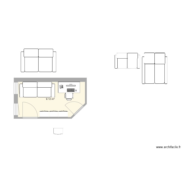 Bureau. Plan de 0 pièce et 0 m2