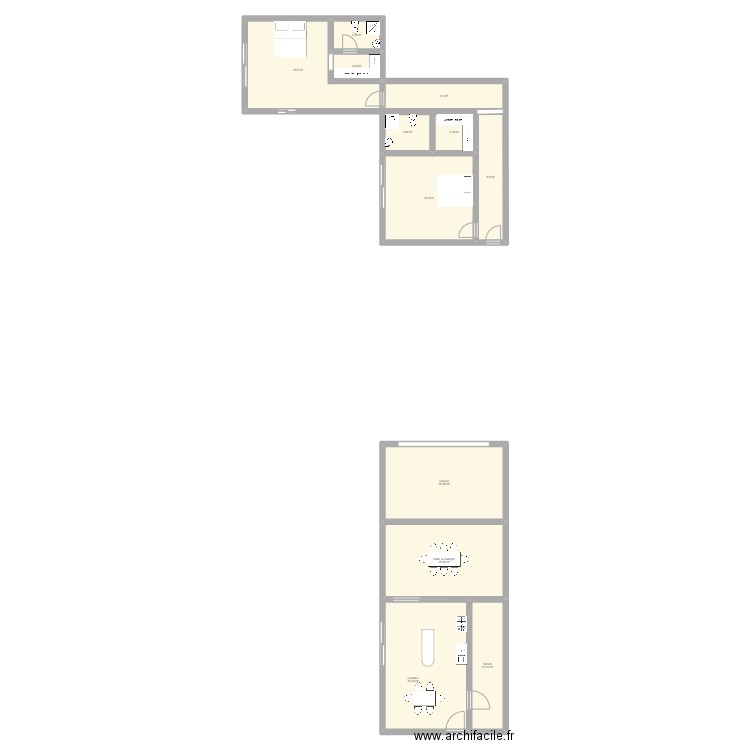 VILLA L Houssem. Plan de 0 pièce et 0 m2