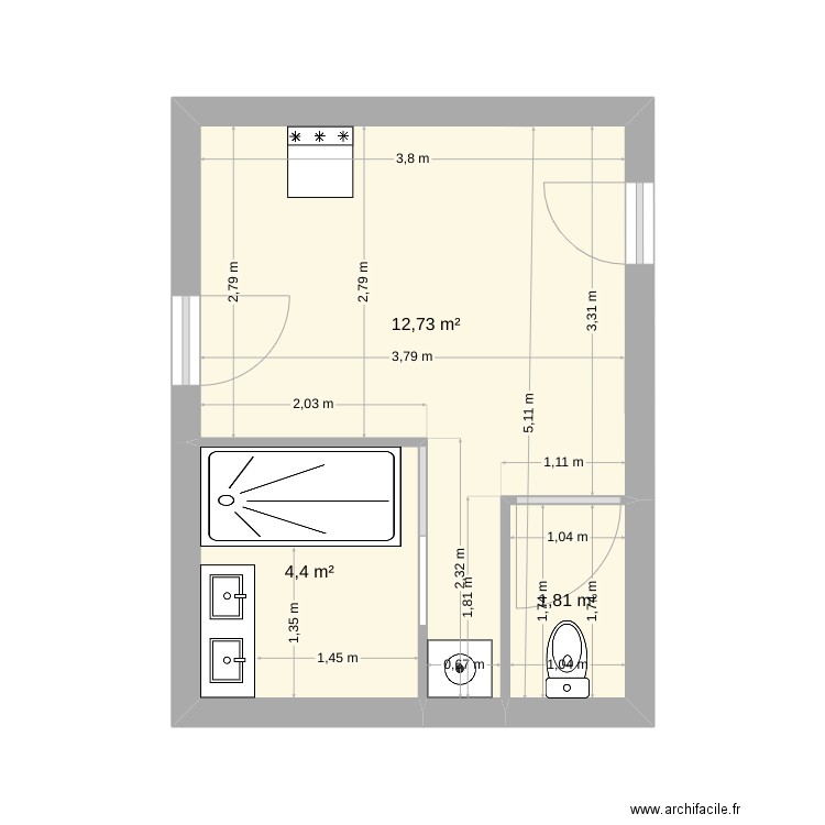 RDC SAS A voir 2. Plan de 0 pièce et 0 m2