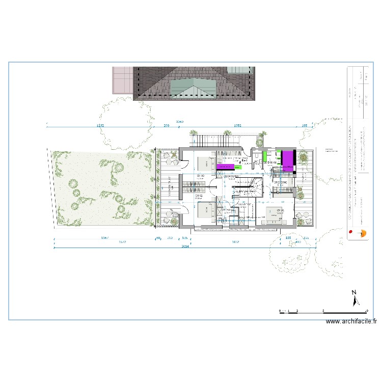 julien 25 sept chambres. Plan de 0 pièce et 0 m2