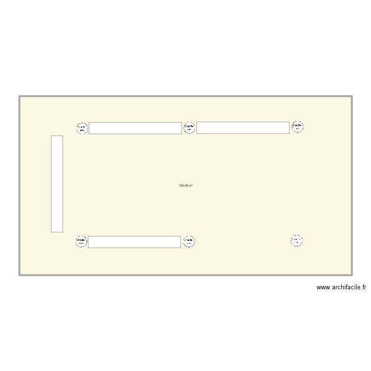 MDN. Plan de 1 pièce et 159 m2