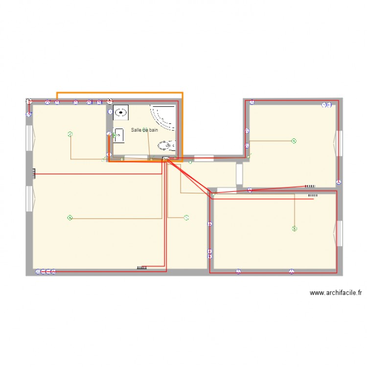 marché. Plan de 0 pièce et 0 m2