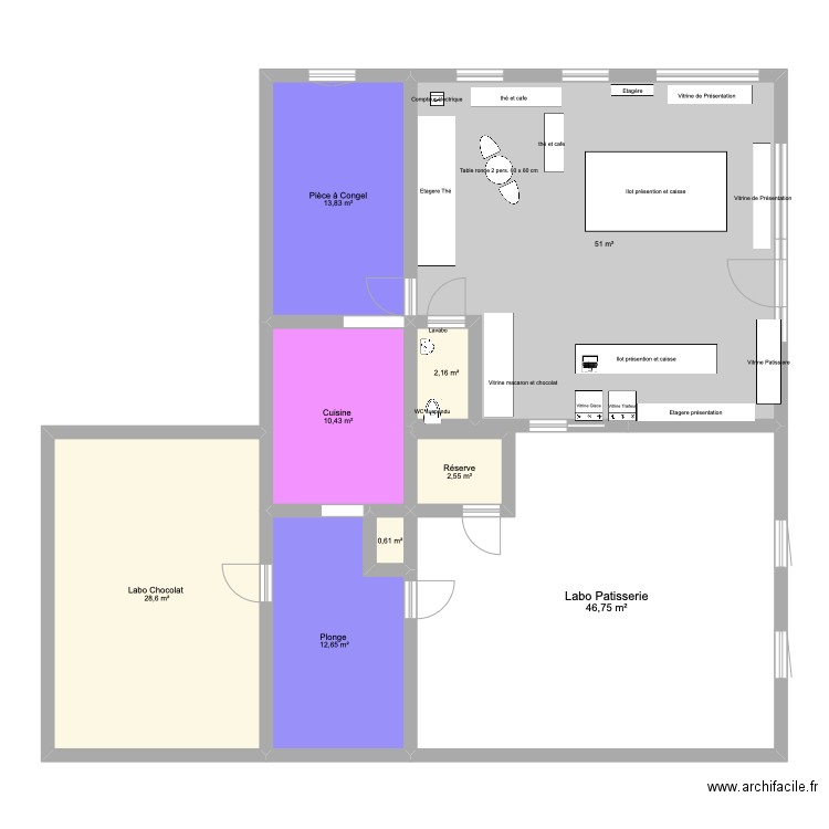 Boutique Nuits st Georges. Plan de 9 pièces et 169 m2