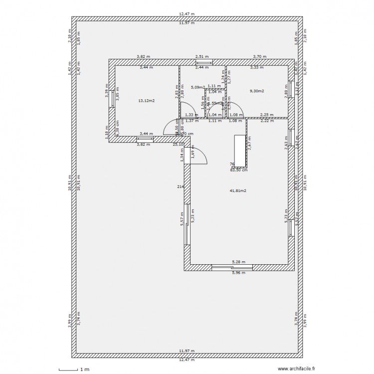 maison bois. Plan de 0 pièce et 0 m2