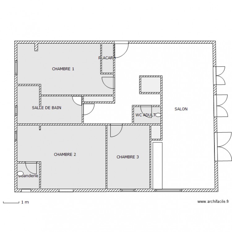 Creche. Plan de 0 pièce et 0 m2