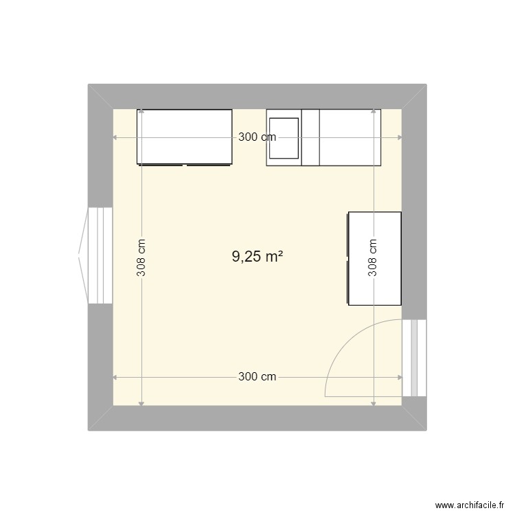 chambre lit coincé. Plan de 0 pièce et 0 m2