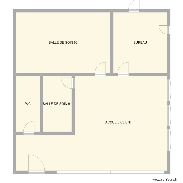 RDC COMMERCE. Plan de 0 pièce et 0 m2