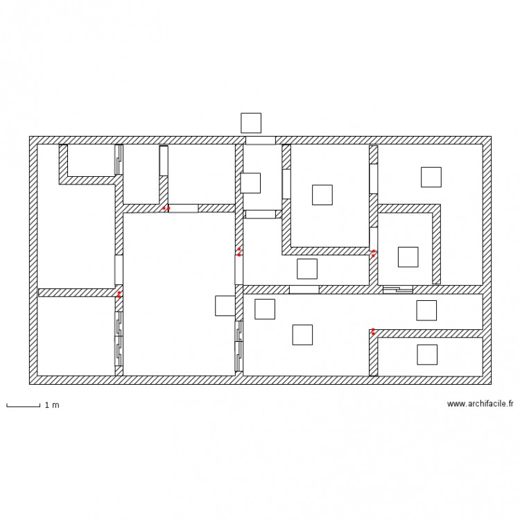 Rez de chausse Zannoni  prévision après travaux. Plan de 0 pièce et 0 m2