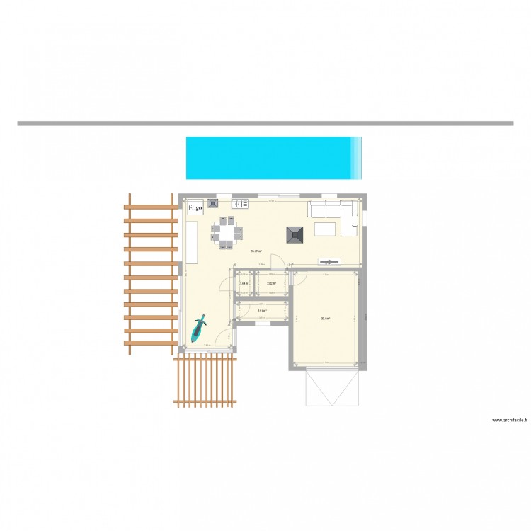 voie romaine. Plan de 0 pièce et 0 m2