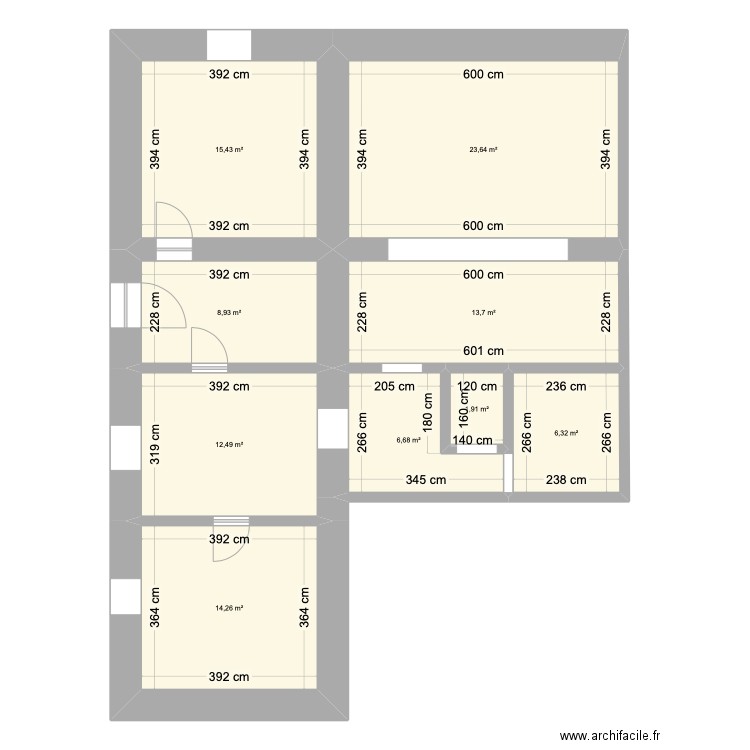 new maison. Plan de 9 pièces et 103 m2